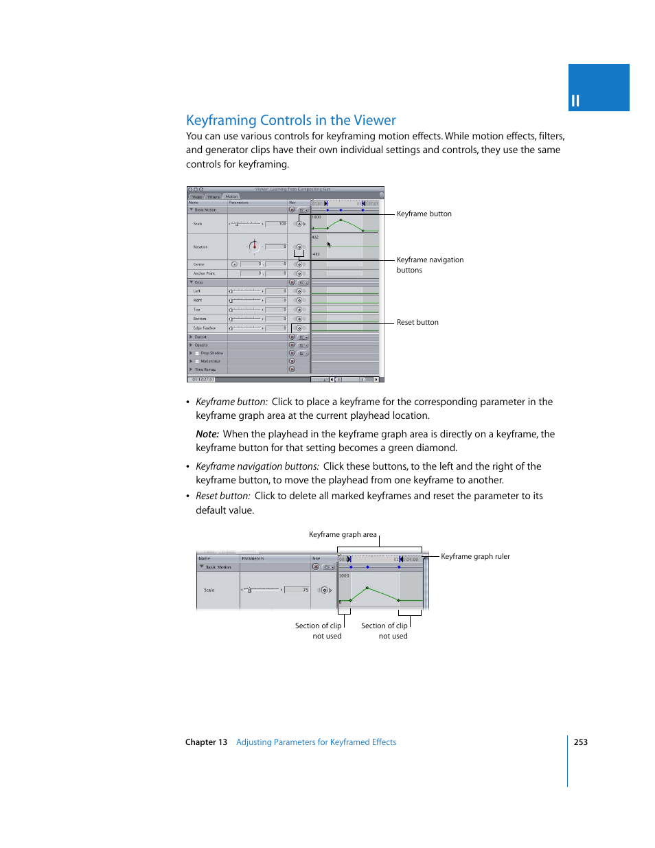 Keyframing controls in the viewer | Apple Final Cut Pro 5 User Manual | Page 1040 / 1868