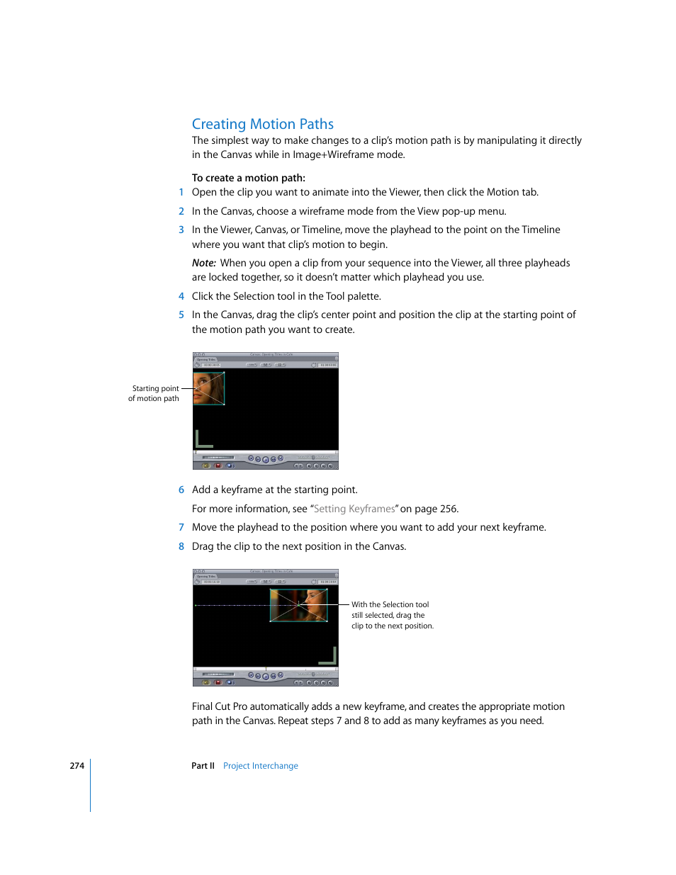 Creating motion paths | Apple Final Cut Pro 5 User Manual | Page 1061 / 1868