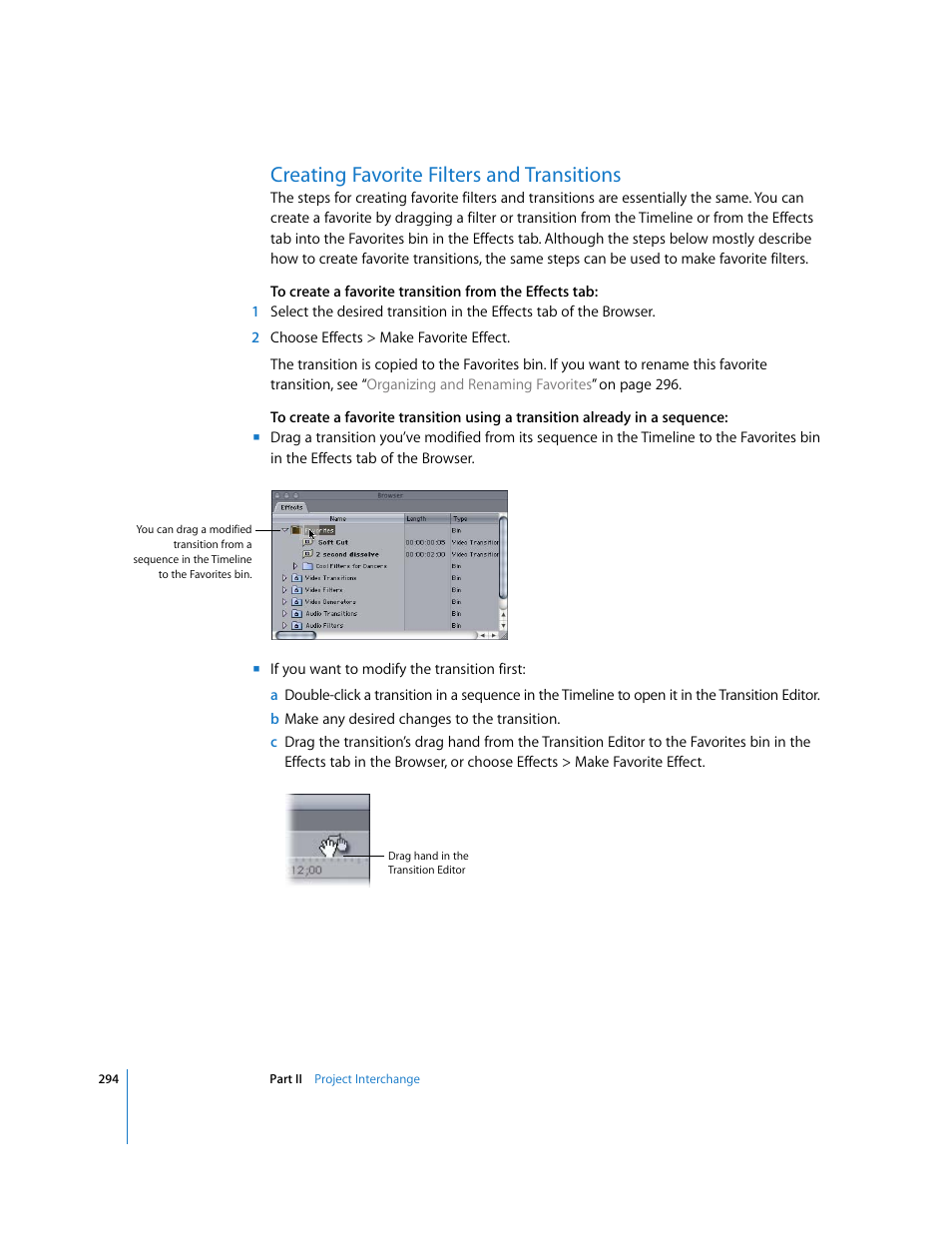 Creating favorite filters and transitions | Apple Final Cut Pro 5 User Manual | Page 1081 / 1868