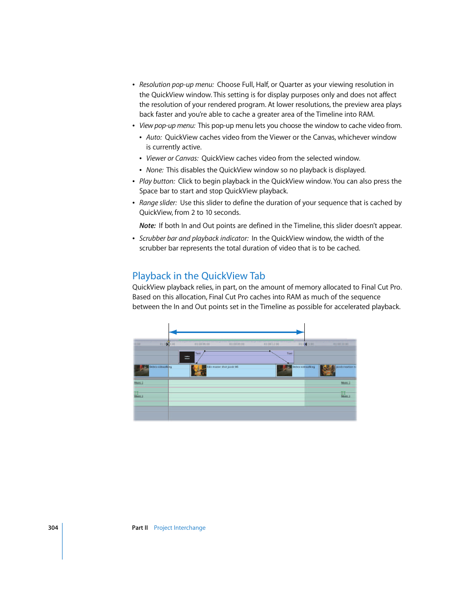 Playback in the quickview tab | Apple Final Cut Pro 5 User Manual | Page 1091 / 1868