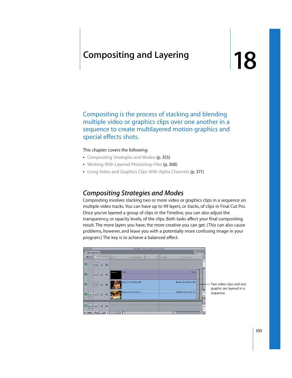 Compositing and layering, Compositing strategies and modes, Chapter 18 | See chapter 18 | Apple Final Cut Pro 5 User Manual | Page 1142 / 1868