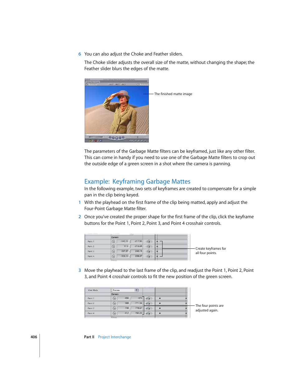Example: keyframing garbage mattes | Apple Final Cut Pro 5 User Manual | Page 1193 / 1868