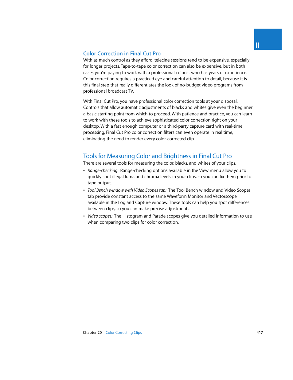 Color correction in final cut pro | Apple Final Cut Pro 5 User Manual | Page 1204 / 1868