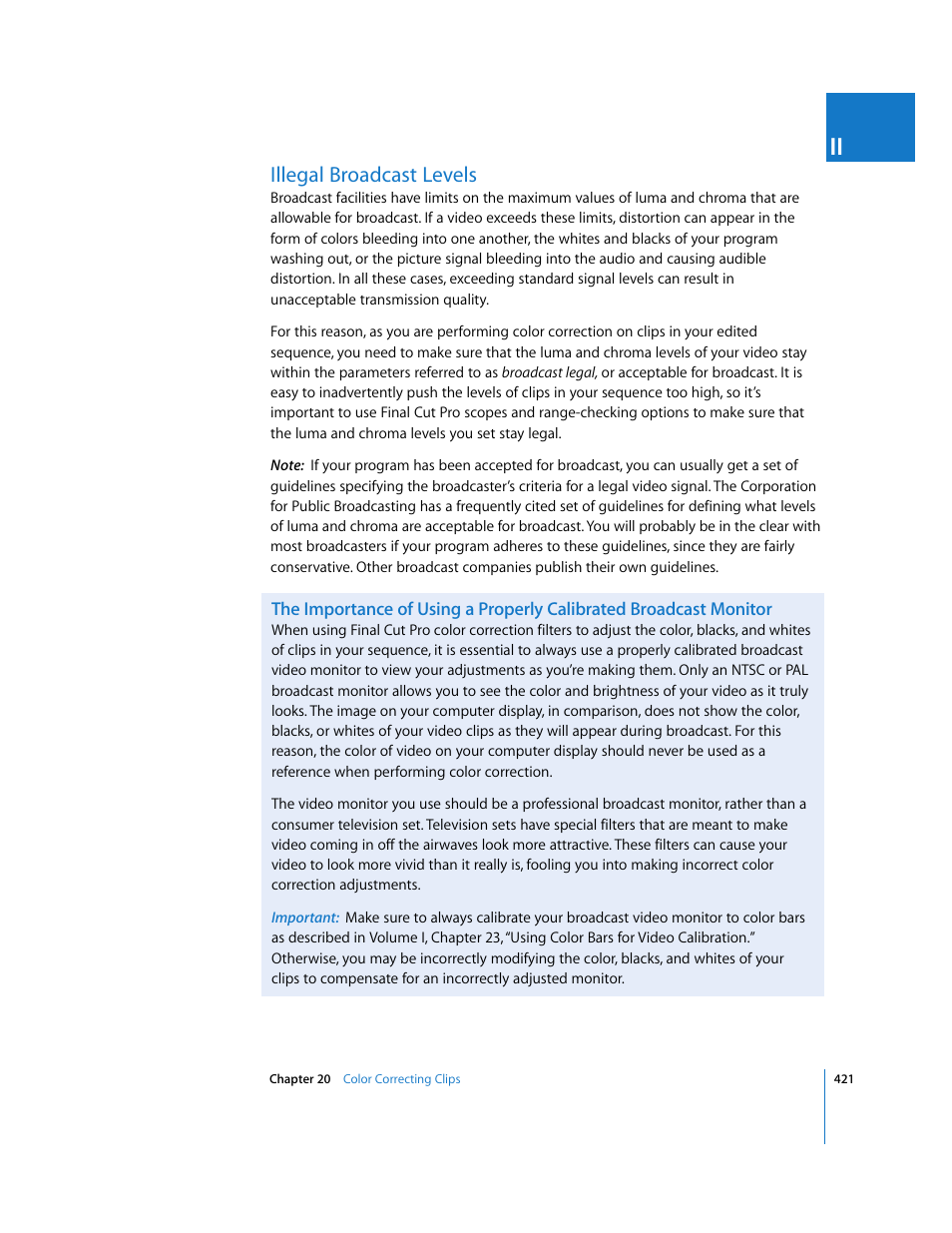 Illegal broadcast levels | Apple Final Cut Pro 5 User Manual | Page 1208 / 1868