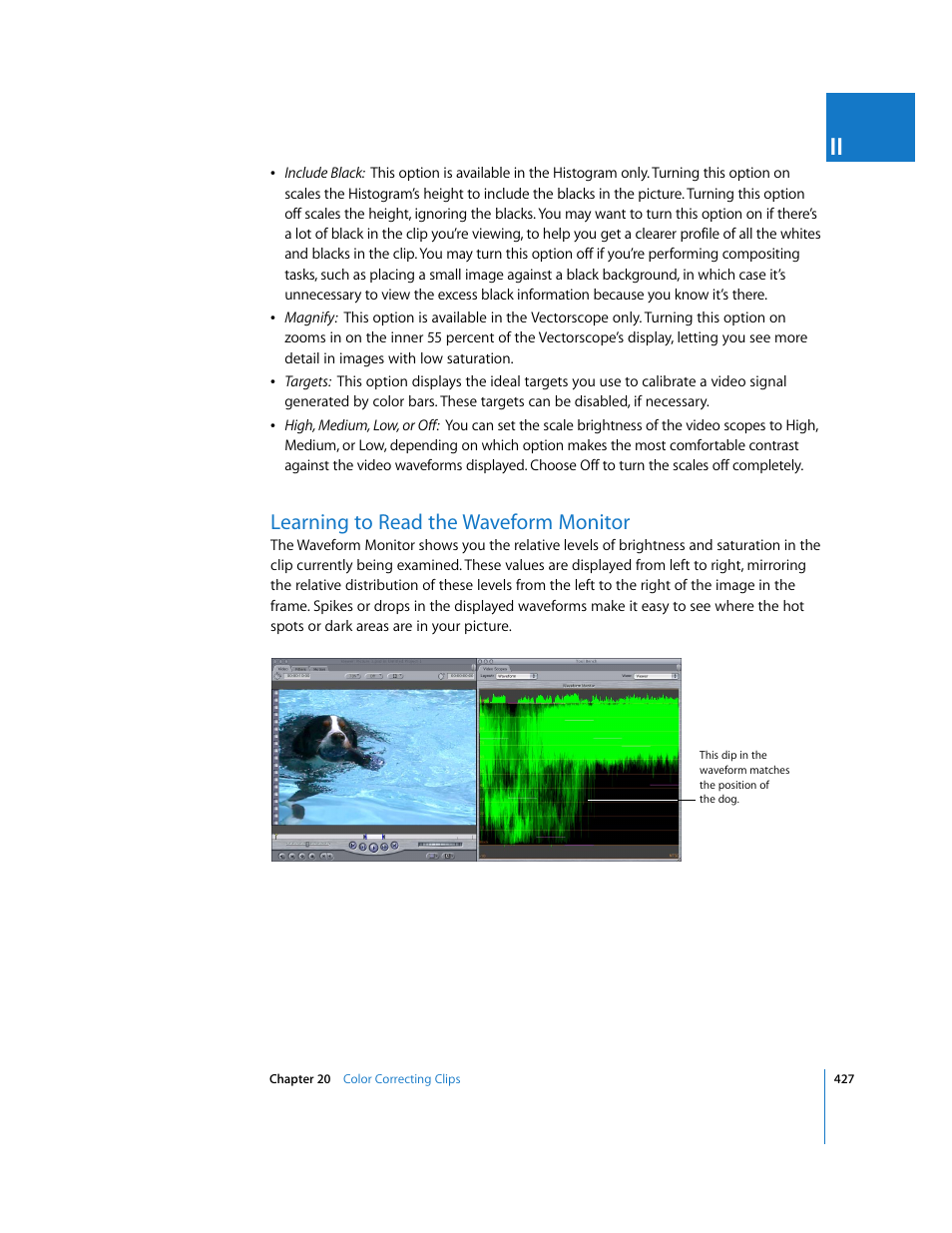 Learning to read the waveform monitor | Apple Final Cut Pro 5 User Manual | Page 1214 / 1868