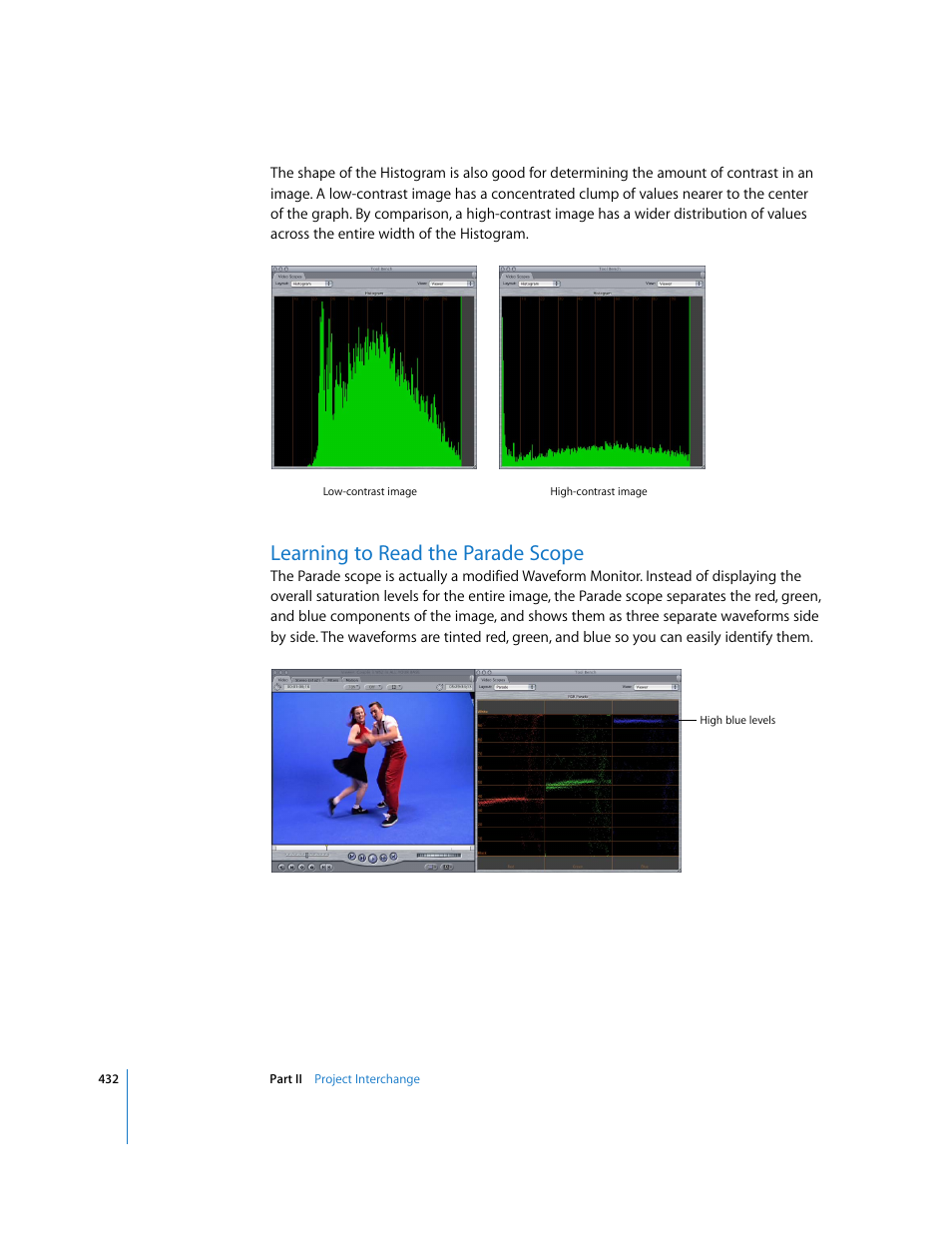Learning to read the parade scope | Apple Final Cut Pro 5 User Manual | Page 1219 / 1868