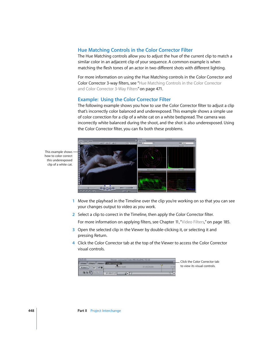 Example: using the color corrector filter | Apple Final Cut Pro 5 User Manual | Page 1235 / 1868