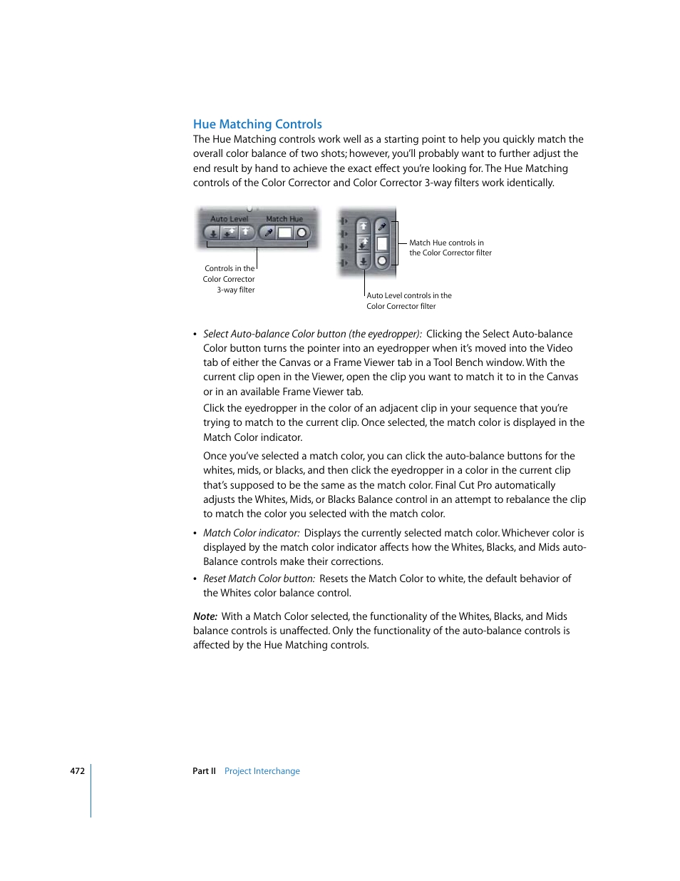 Hue matching controls | Apple Final Cut Pro 5 User Manual | Page 1259 / 1868