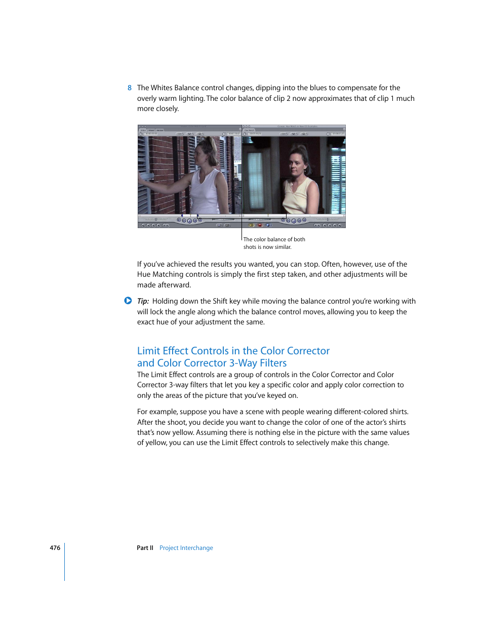 Limit, Filters, Limit effect controls in the | Color corrector and color corrector 3-way filters | Apple Final Cut Pro 5 User Manual | Page 1263 / 1868