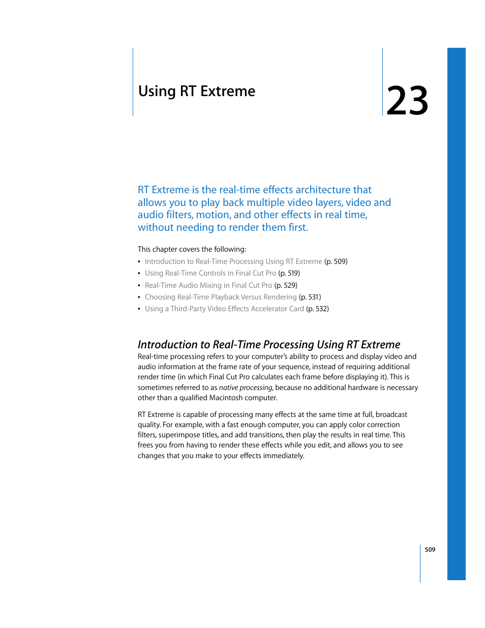 Using rt extreme, Chapter 23 | Apple Final Cut Pro 5 User Manual | Page 1296 / 1868