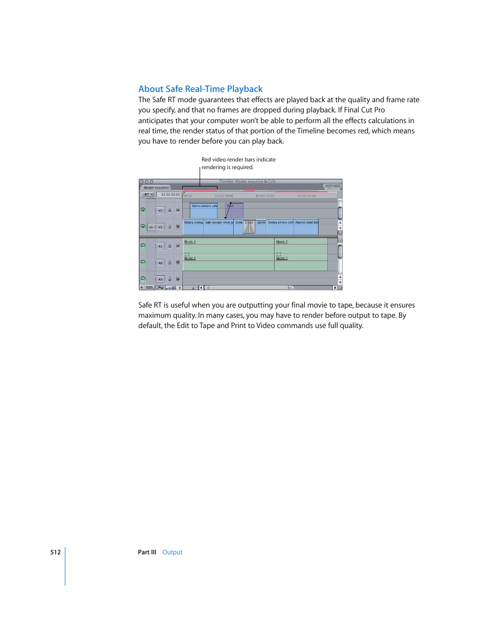 About safe real-time playback | Apple Final Cut Pro 5 User Manual | Page 1299 / 1868
