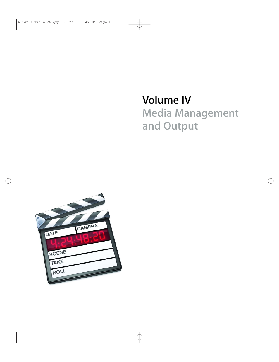 Volume iv: media management and output, Volume iv media management and output | Apple Final Cut Pro 5 User Manual | Page 1352 / 1868