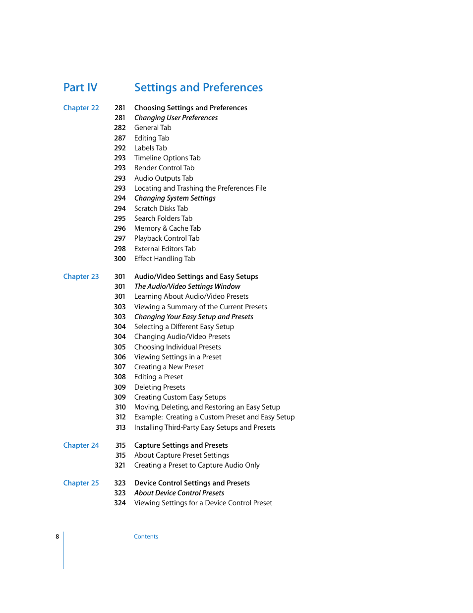 Part iv settings and preferences | Apple Final Cut Pro 5 User Manual | Page 1359 / 1868