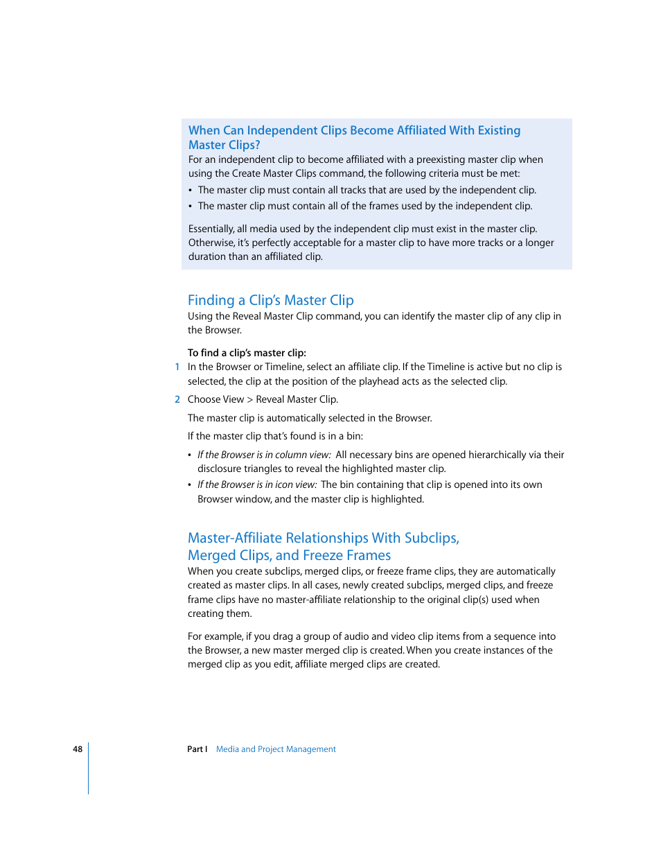 Finding a clip’s master clip | Apple Final Cut Pro 5 User Manual | Page 1399 / 1868