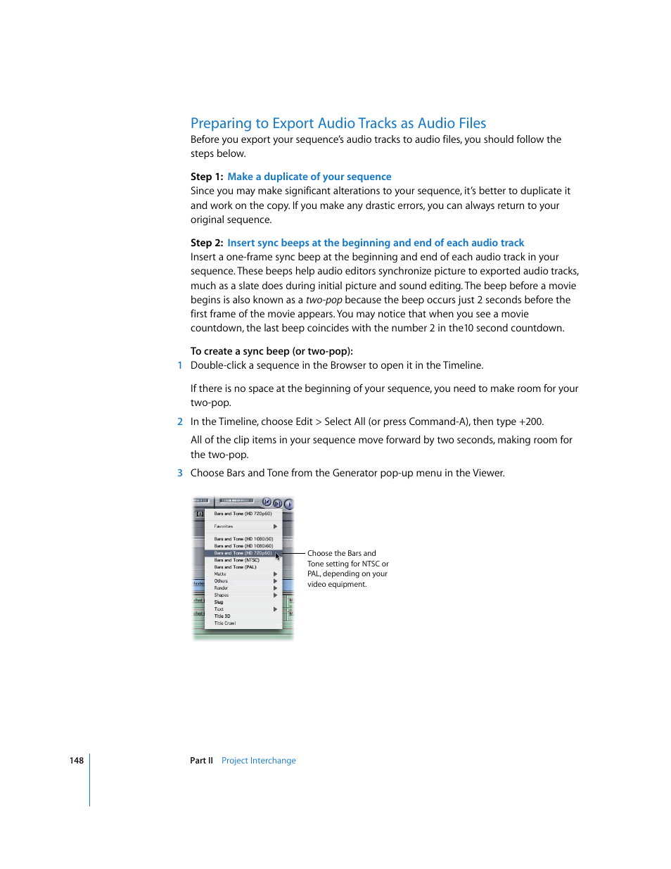 Preparing to export audio tracks as audio files | Apple Final Cut Pro 5 User Manual | Page 1499 / 1868