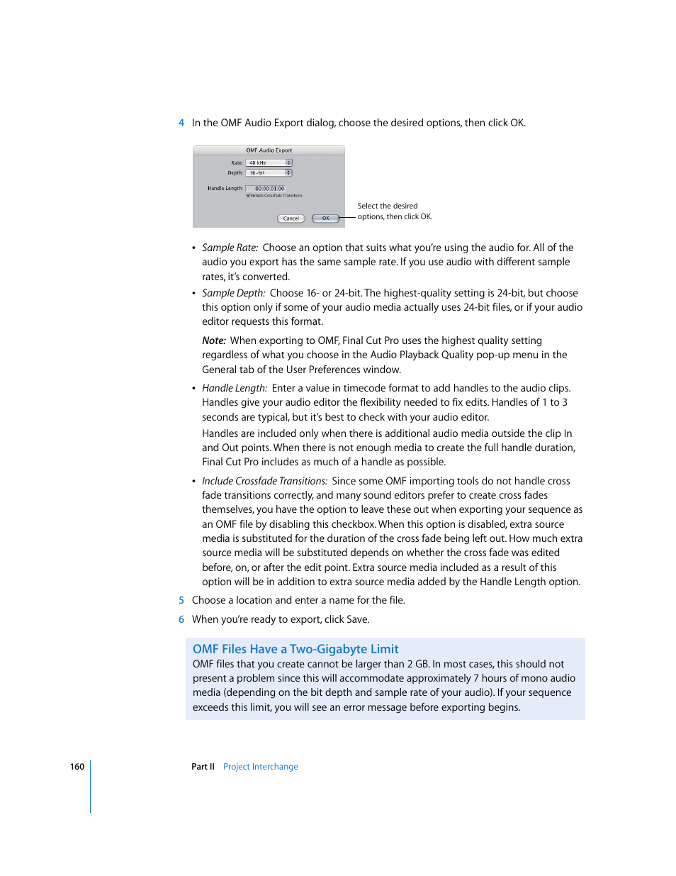 Omf files have a two-gigabyte limit | Apple Final Cut Pro 5 User Manual | Page 1511 / 1868