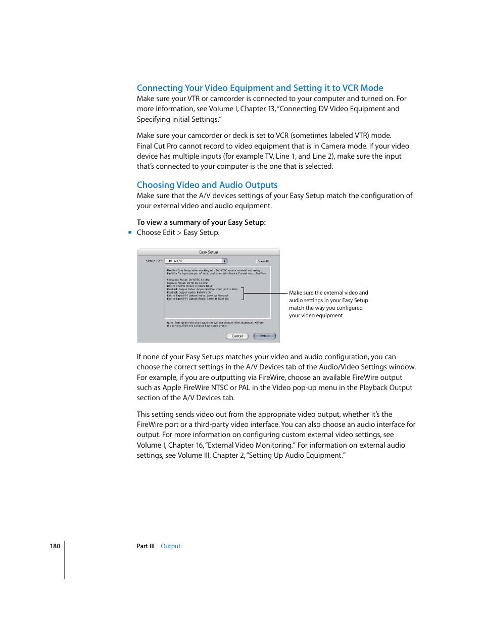 Choosing video and audio outputs | Apple Final Cut Pro 5 User Manual | Page 1531 / 1868