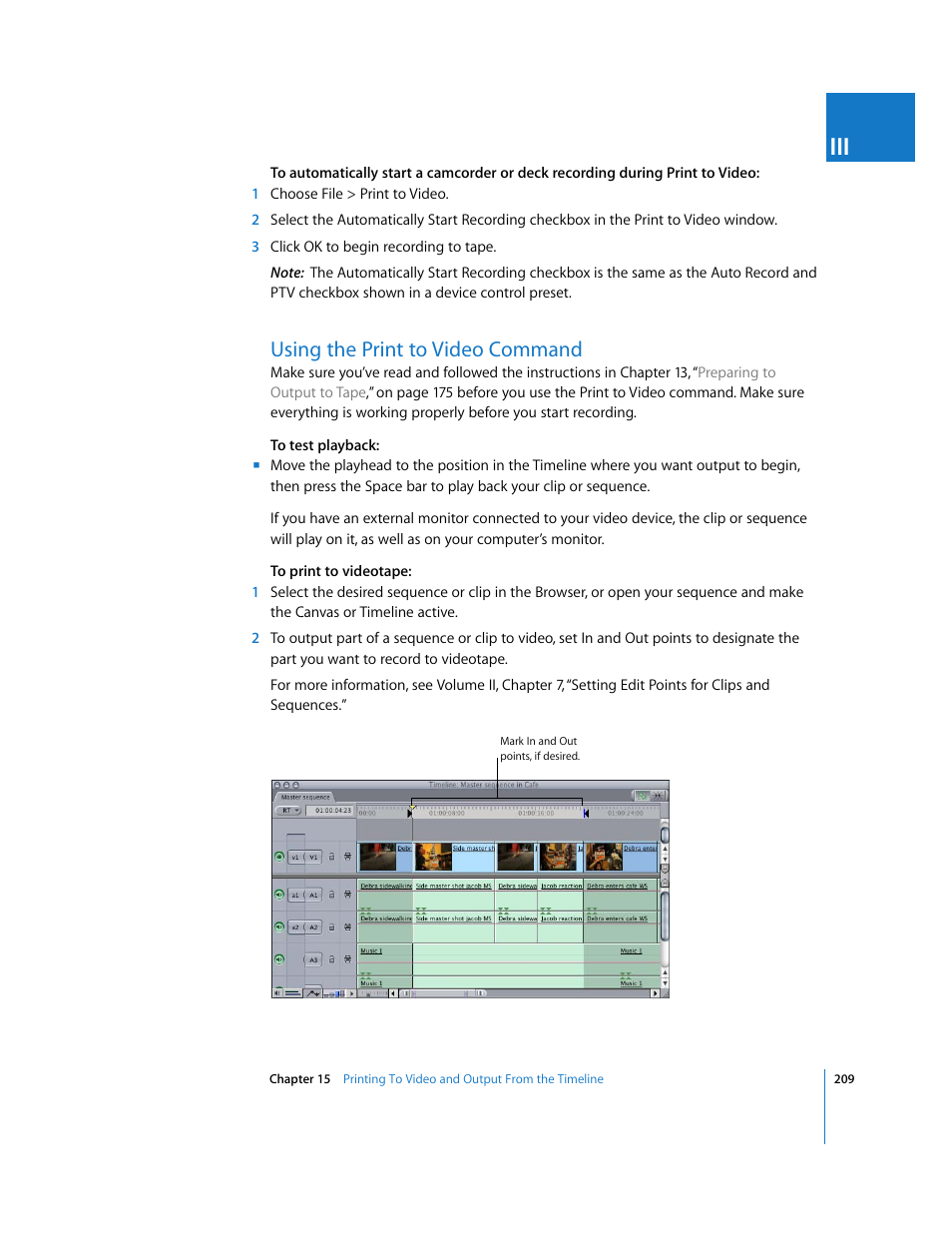 Using the print to video command | Apple Final Cut Pro 5 User Manual | Page 1560 / 1868