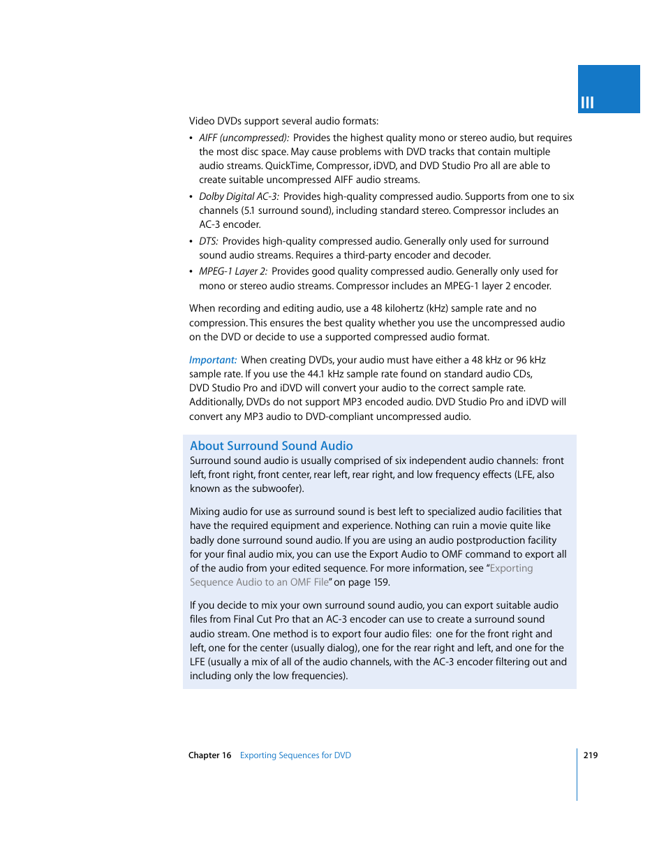About surround sound audio | Apple Final Cut Pro 5 User Manual | Page 1570 / 1868