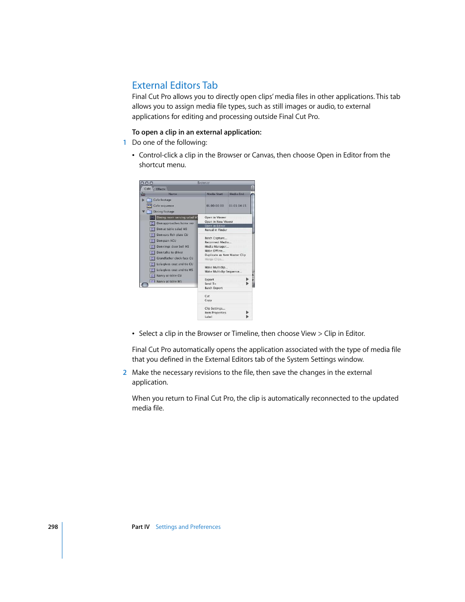 External editors tab, P. 298) | Apple Final Cut Pro 5 User Manual | Page 1649 / 1868