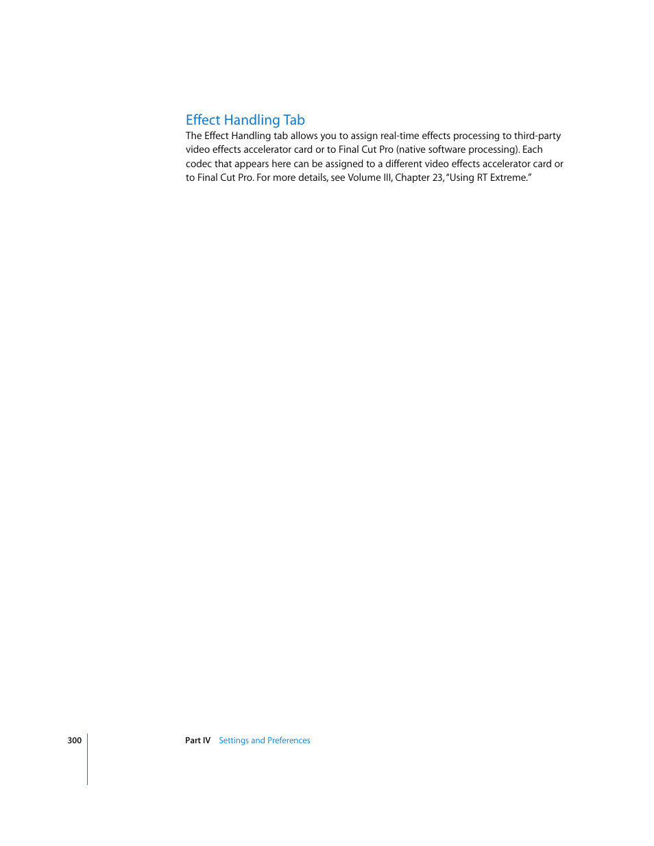 Effect handling tab, P. 300) | Apple Final Cut Pro 5 User Manual | Page 1651 / 1868