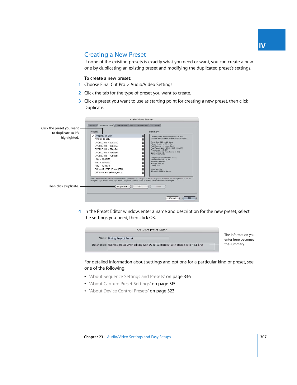 Creating a new preset, Creating a new, Preset | Apple Final Cut Pro 5 User Manual | Page 1658 / 1868