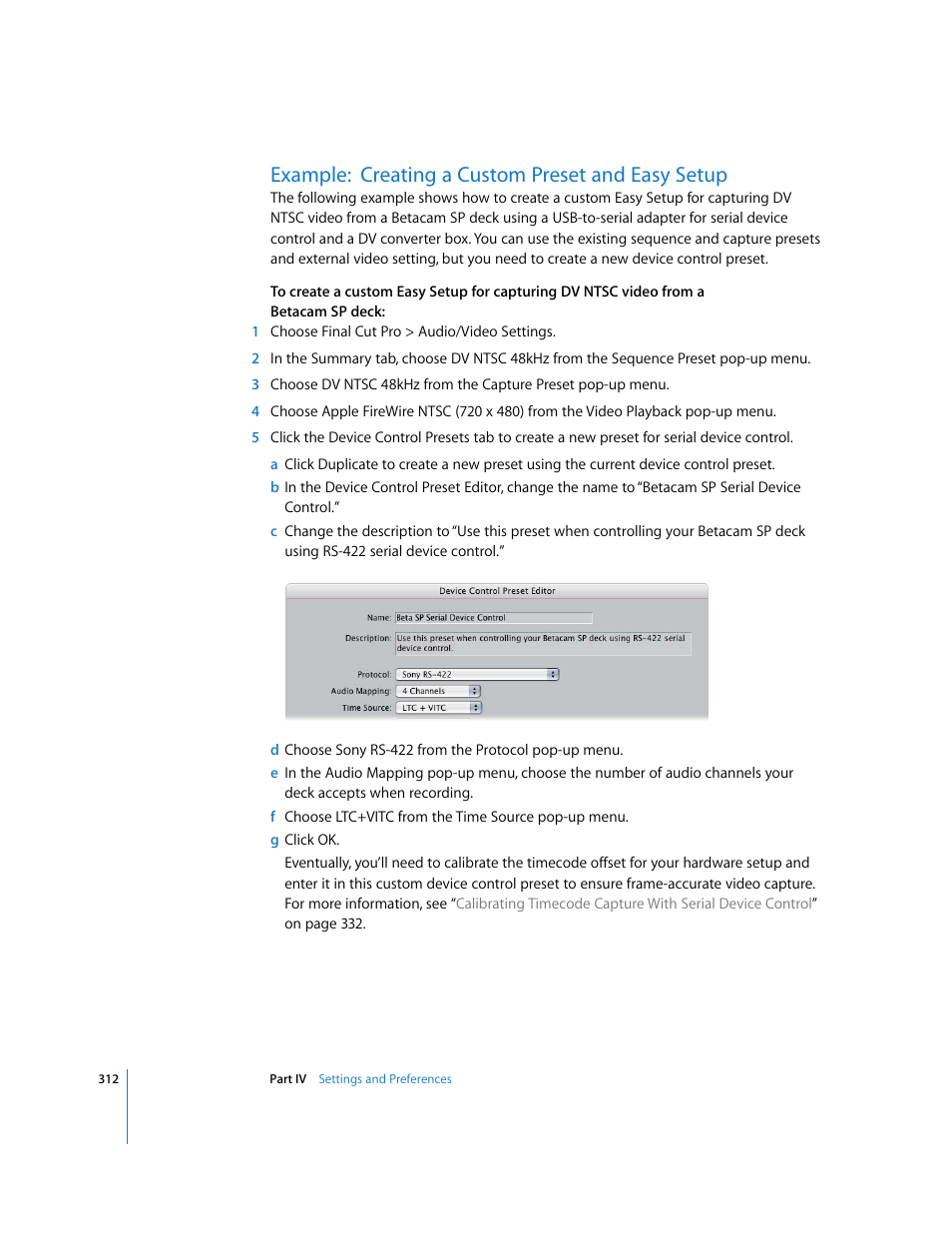 Example: creating a custom preset and easy setup | Apple Final Cut Pro 5 User Manual | Page 1663 / 1868