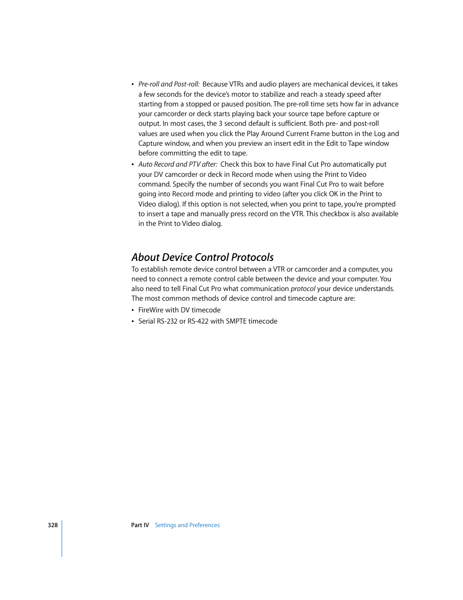 About device control protocols, P. 328) | Apple Final Cut Pro 5 User Manual | Page 1679 / 1868