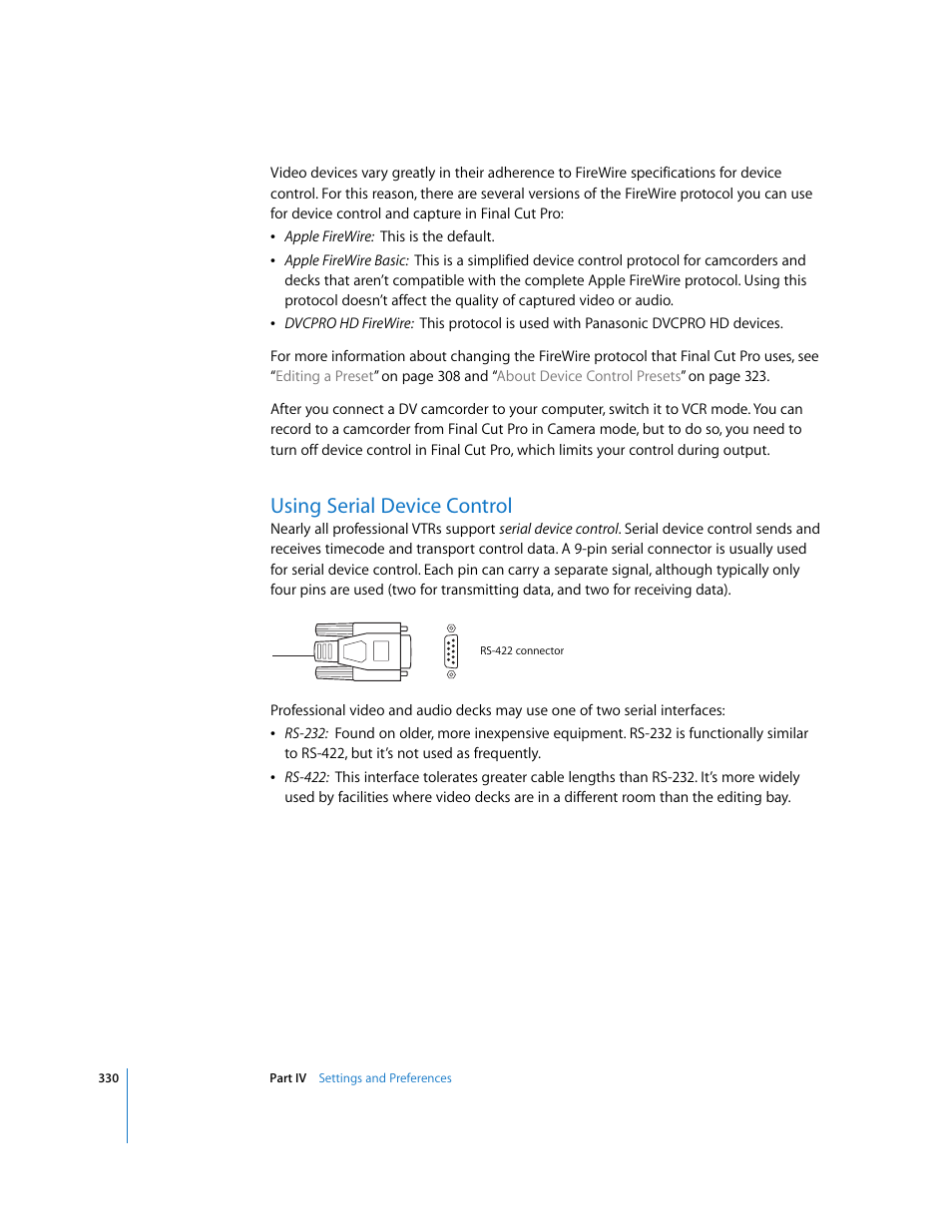 Using serial device control | Apple Final Cut Pro 5 User Manual | Page 1681 / 1868