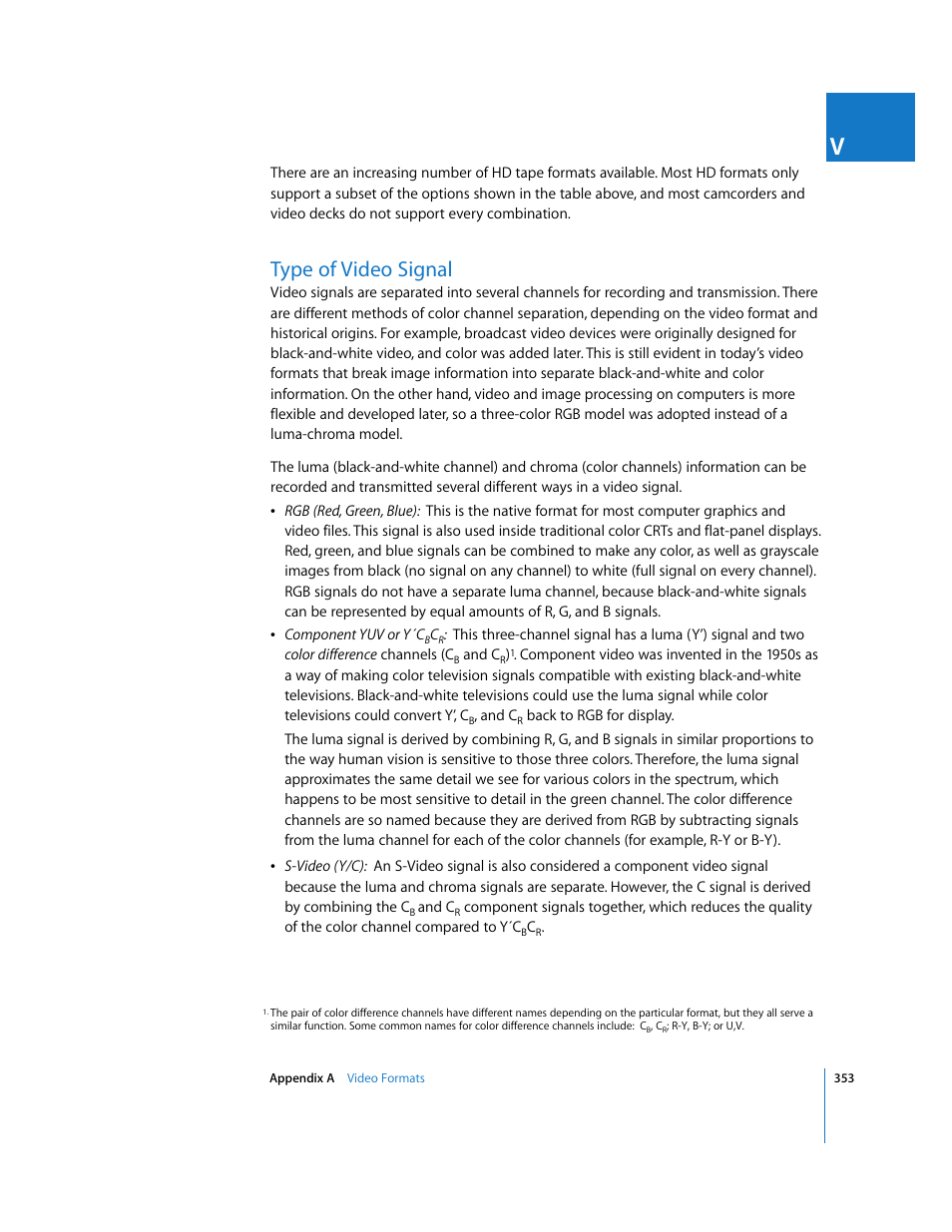 Type of video signal | Apple Final Cut Pro 5 User Manual | Page 1704 / 1868