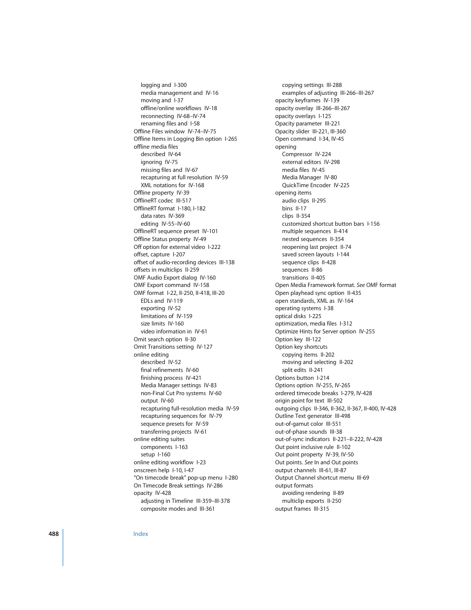 Apple Final Cut Pro 5 User Manual | Page 1839 / 1868