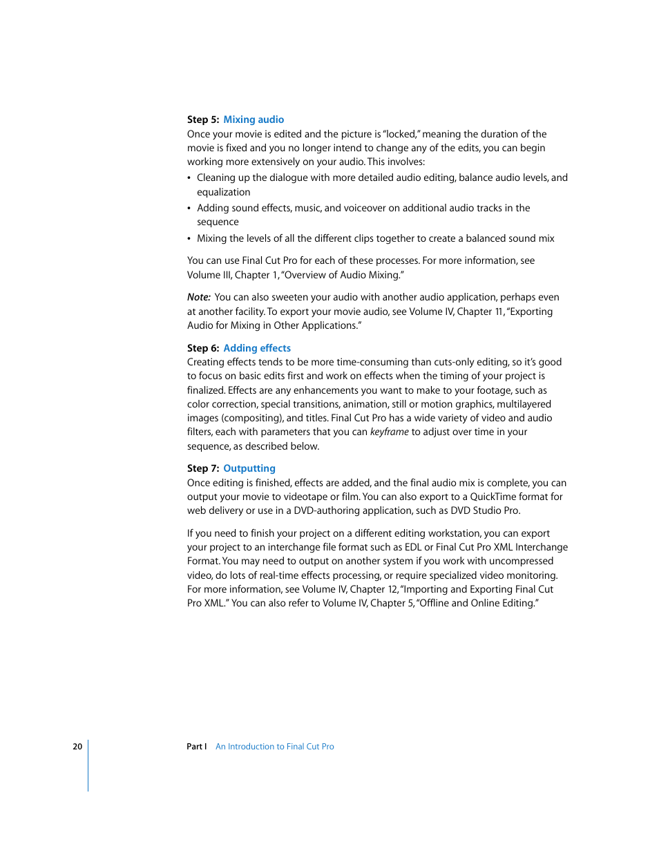 Apple Final Cut Pro 5 User Manual | Page 21 / 1868