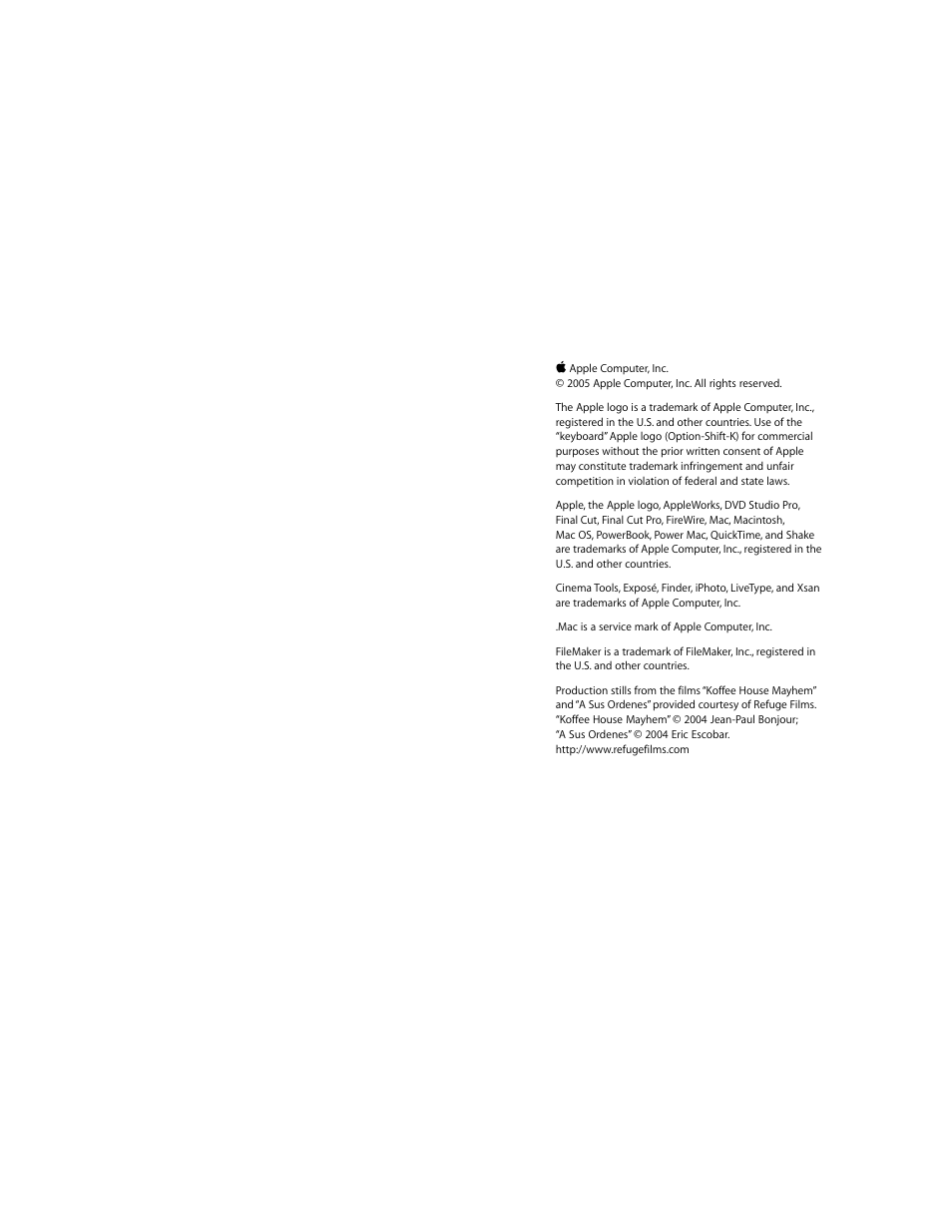 Apple Final Cut Pro 5 User Manual | Page 3 / 1868