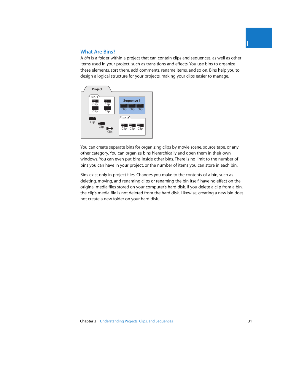 What are bins | Apple Final Cut Pro 5 User Manual | Page 32 / 1868