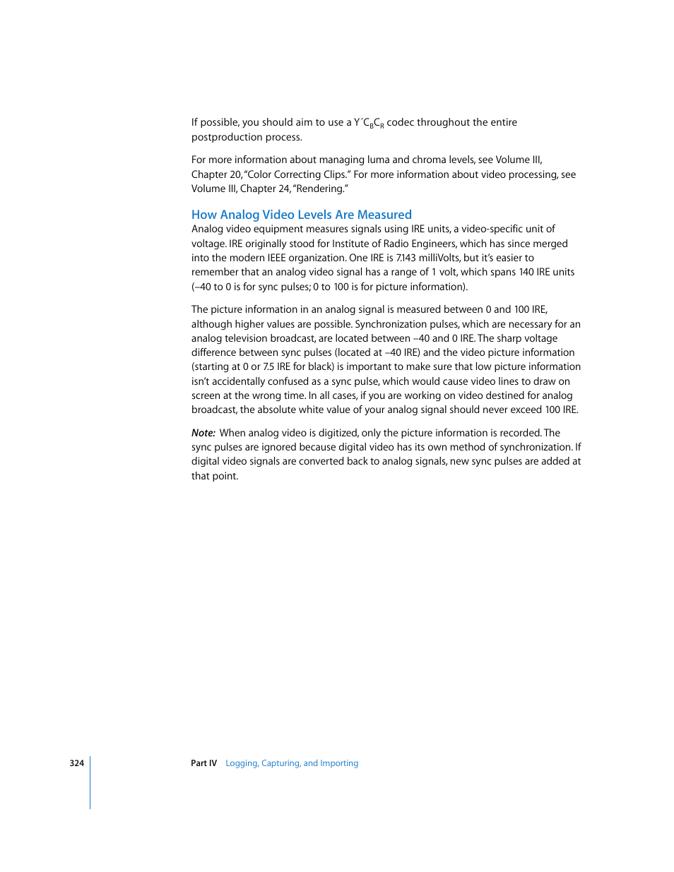 How analog video levels are measured | Apple Final Cut Pro 5 User Manual | Page 325 / 1868