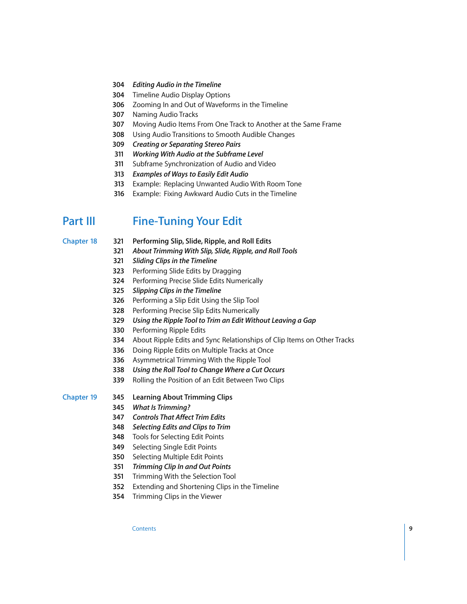 Part iii fine-tuning your edit | Apple Final Cut Pro 5 User Manual | Page 344 / 1868