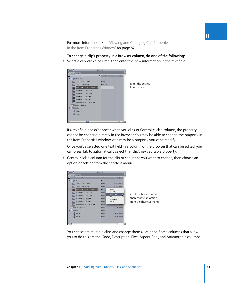 Apple Final Cut Pro 5 User Manual | Page 416 / 1868