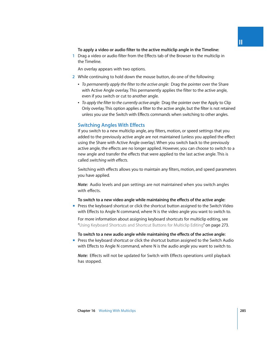 Switching angles with effects | Apple Final Cut Pro 5 User Manual | Page 620 / 1868