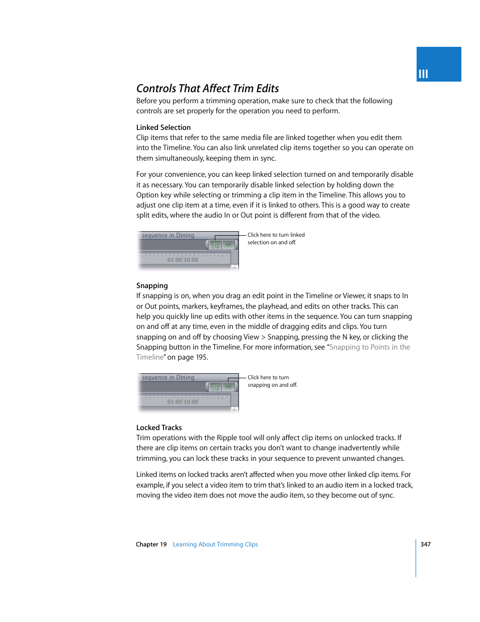 Controls that affect trim edits, P. 347) | Apple Final Cut Pro 5 User Manual | Page 682 / 1868