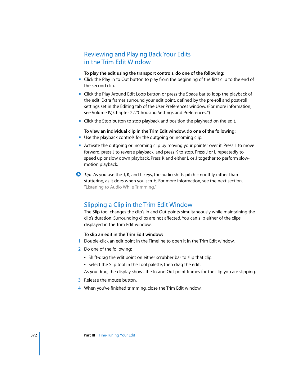 Slipping a clip in the trim edit window | Apple Final Cut Pro 5 User Manual | Page 707 / 1868