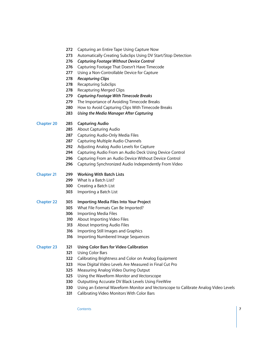 Apple Final Cut Pro 5 User Manual | Page 8 / 1868