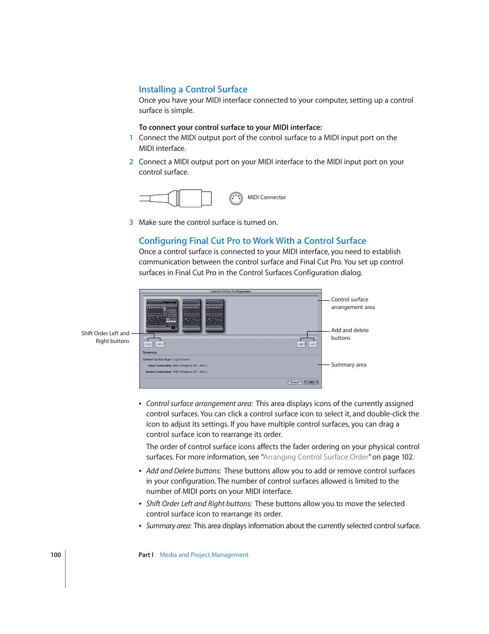 Installing a control surface | Apple Final Cut Pro 5 User Manual | Page 887 / 1868