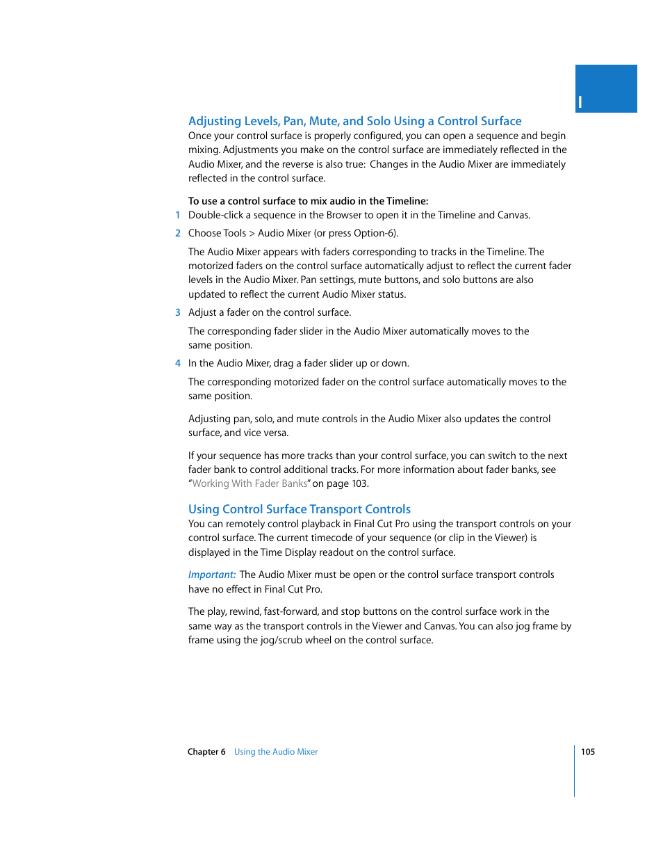 Using control surface transport controls | Apple Final Cut Pro 5 User Manual | Page 892 / 1868