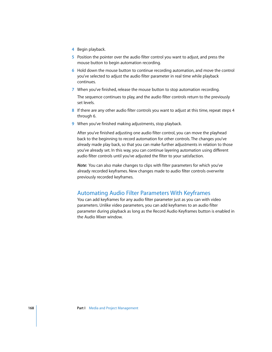 Automating audio filter parameters with keyframes | Apple Final Cut Pro 5 User Manual | Page 955 / 1868