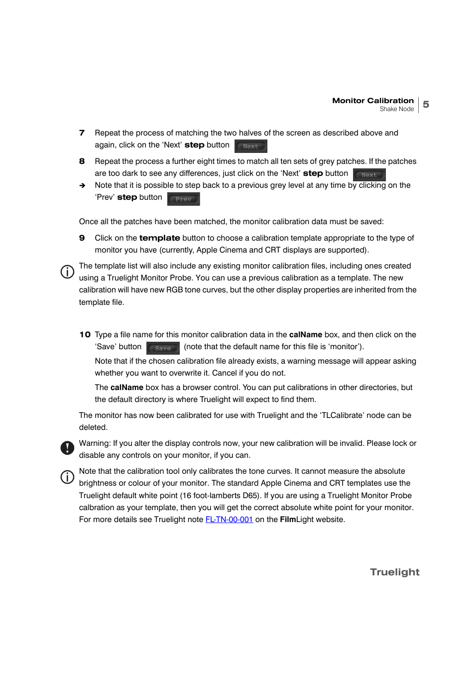 Truelight | Apple Shake 4 Truelight User Manual | Page 7 / 18