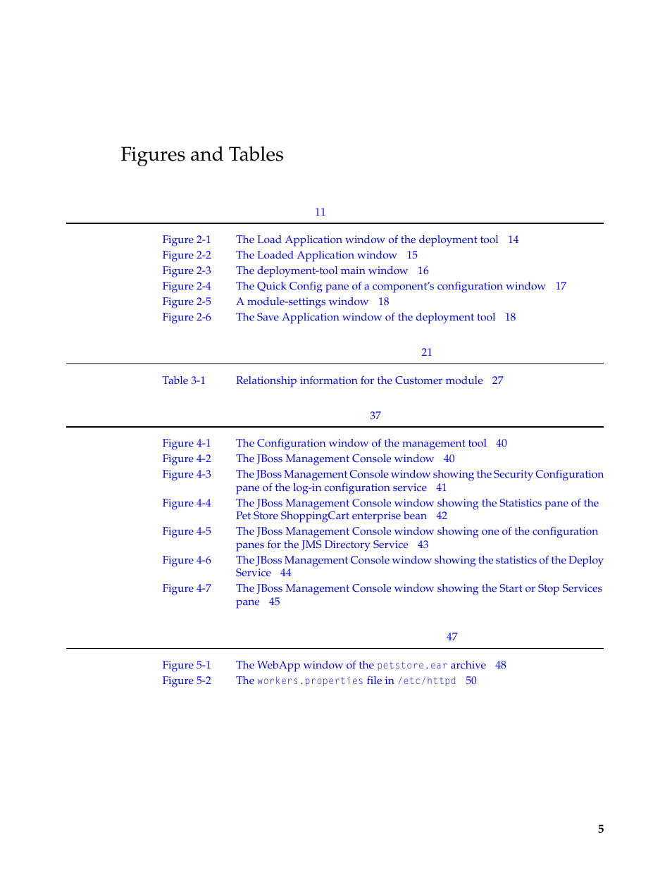 Figures and tables | Apple Mac OS X Server v10.3 User Manual | Page 5 / 56
