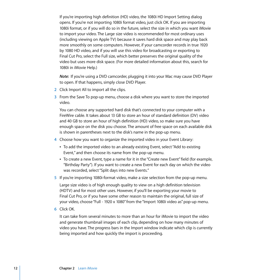 Apple iMovie '08 User Manual | Page 12 / 50
