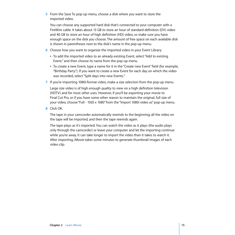 Apple iMovie '08 User Manual | Page 15 / 50