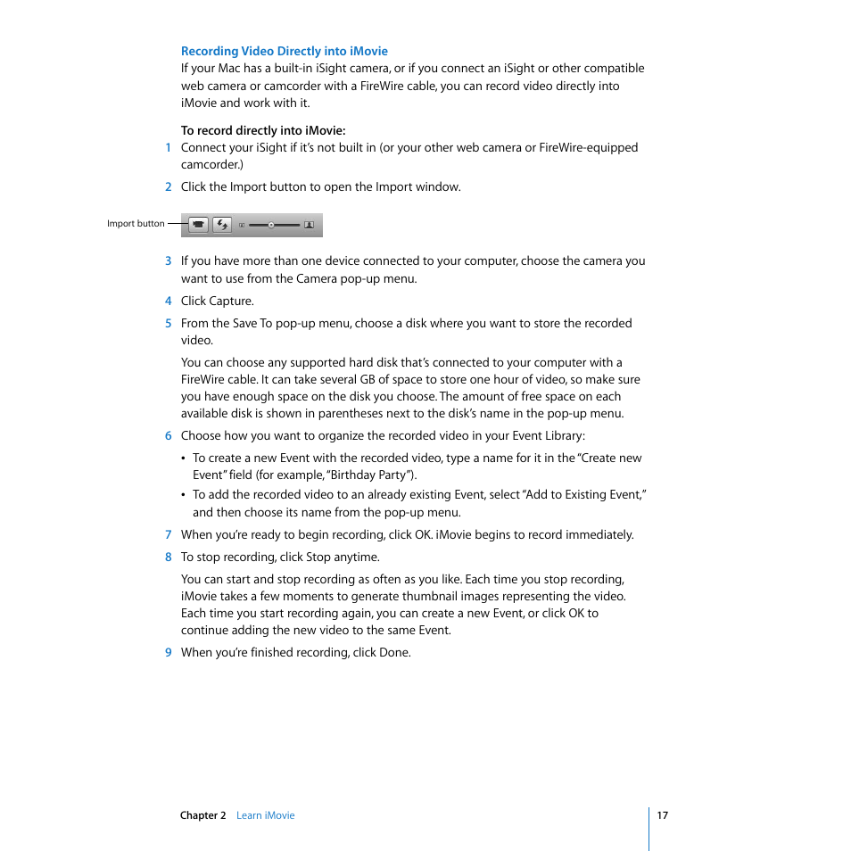 Apple iMovie '08 User Manual | Page 17 / 50