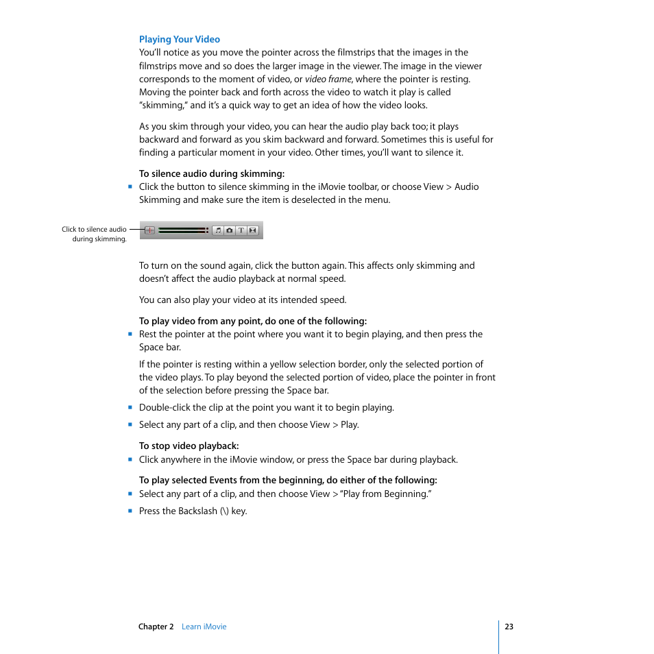 Apple iMovie '08 User Manual | Page 23 / 50